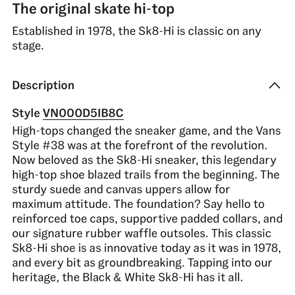 Vans Sk8-Hi Shoe - Picture 3 of 9